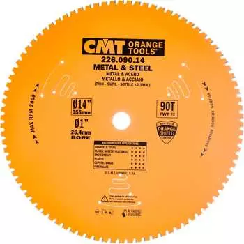 Диск (сухой рез: железо, сталь) CMT 226.090.14