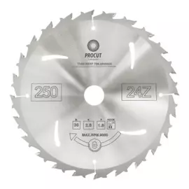 Универсальный пильный диск по древесине и фанере PROCUT 736.2503024