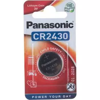 Батарейка Panasonic CR2430 3В бл/1 литиевая дисковая 5410853012313