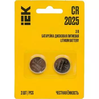 Дисковая литиевая батарейка IEK optima cr2025 ABT-CR2025-OP-L02