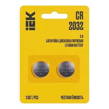 Дисковая литиевая батарейка IEK optima cr2032 ABT-CR2032-OP-L02