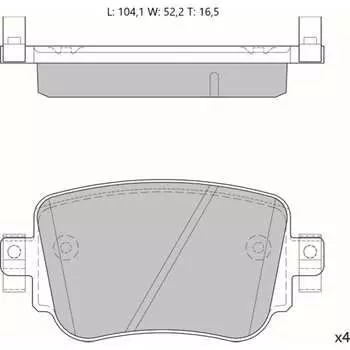 Дисковые тормозные колодки Avantech AV161 1740214