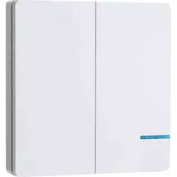 Дистанционный 2-клавишный выключатель GRITT Practic SX белый 11009