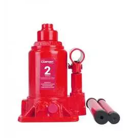Домкрат carfort телескопический, гидравлический, двойной шток, 2 т, 161-387 мм, с сумкой 63632