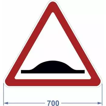 Дорожный знак PALITRA TECHNOLOGY 1.17 "Искусственная неровность" 120005-1-17-I