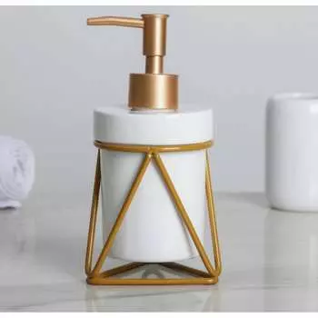 Дозатор для жидкого мыла Доляна Геометрика 4785325