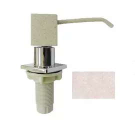 Дозатор granfest gf квадрат с колбой, 250 мм, светло розовый 004