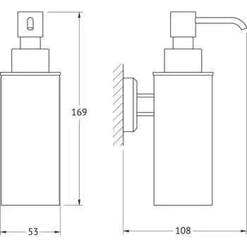 Дозатор жидкого мыла Artwelle Hagel 9932