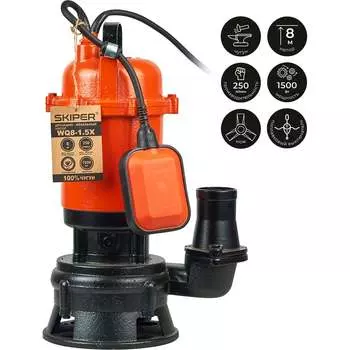 Дренажнo-фекальный насос SKIPER WQ8-1.5X 00-00014945