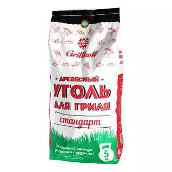 Древесный уголь для гриля Grillkoff стандарт 2