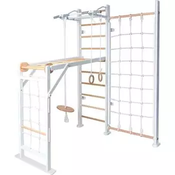 ДСК Perfetto sport Scala in legno con rete 2 bianco-naturale PS-131 СГ000005353