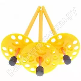 Дюбель для теплоизоляции bau-fix с металл. гвоздем с термоголовой 10х140 250 шт. bau 10 140n 69