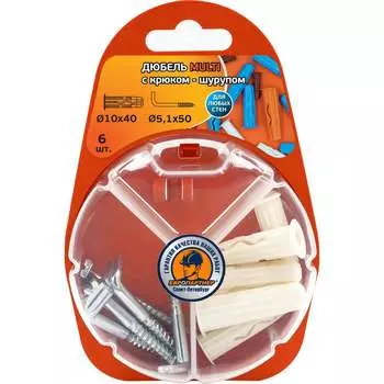 Дюбель ЕВРОПАРТНЕР MULTI 10 6 шт. RB2 0168