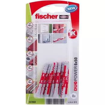 Дюбель Fischer DUOPOWER_8ШТ 537650