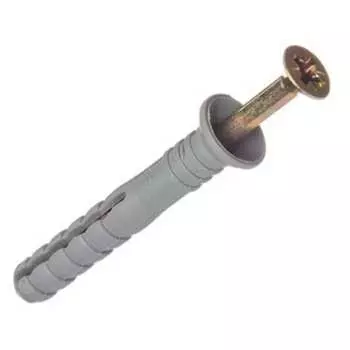 Дюбель госкреп гвоздь 8х60 пот.манж. полипропилен 100 шт., пакет 4-0012360