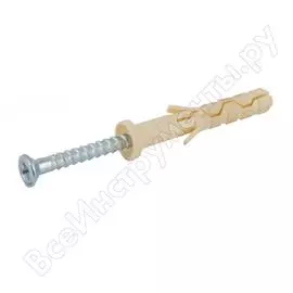 Дюбель-гвоздь с цилиндрической манжетой кмп 6x40 150шт 00-00000595