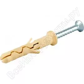 Дюбель-гвоздь с потайной манжетой кмп 8x60 70шт 00-00000606