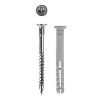 Дюбель-гвоздь саморезик omax 6х80, цилиндр. борт 50шт dgomax6х80-50