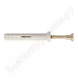 Дюбель-гвоздь tech-krep полипропилен sm-l 8х100 потайная манжета 40 шт - коробка 130164