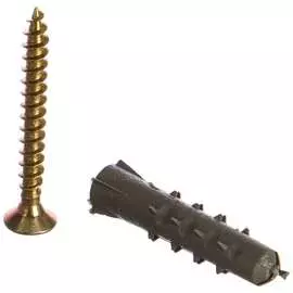 Дюбель рдк с шурупом МЕТИЗНЫЙ ДВОР 6х30мм (15 шт.) 4607173902139