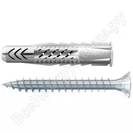 Дюбель с шурупом fischer ux 8x50r s/25 25 штук 94760