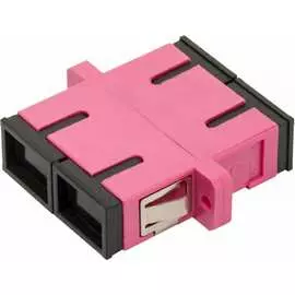 Дуплексный оптический адаптер LANMASTER LAN-2SC-AM-OM4