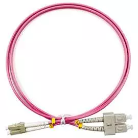 Дуплексный оптический патч-корд LANMASTER LAN-2LC-2SC/OM4-3.0