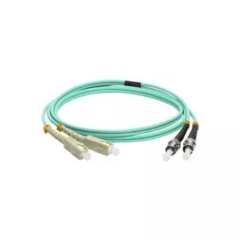 Дуплексный оптический патч-корд LANMASTER LAN-2SC-2ST/OM3-1.0