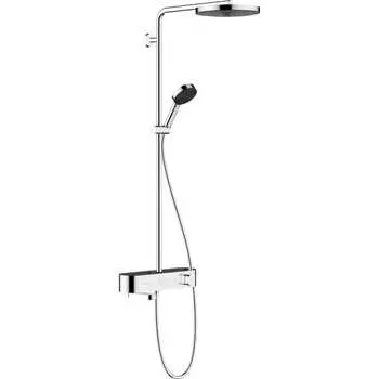 Душевая система Hansgrohe HG Pulsify S Showerpipe 260 1jet с термостатом для ванны ShowerTablet 400 24230000