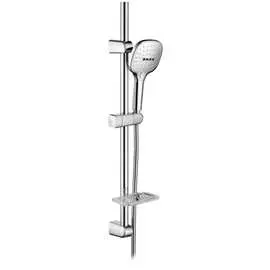 Душевой гарнитур elghansa 800 мм, с мыльницей и лейкой pk-025-chrome sb-75s