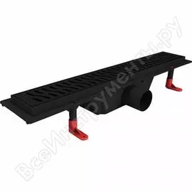 Душевой лоток 500мм miano harmony black edition, d50 ms-50hb