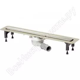 Душевой лоток viega advantix basic set нержавеющая сталь, 750 мм, с сифоном 753153 4983.10 00000056704