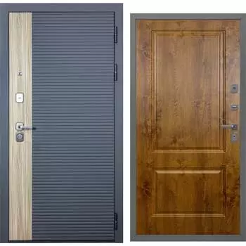 Дверь DIVA 76 2050x860 Правая Дуб Серая - Д7 Дуб Золотой УТ-00083124