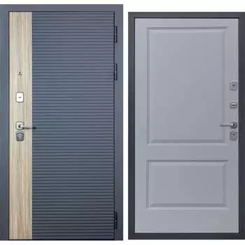 Дверь DIVA 76 2050x860 Правая Дуб Серая - Д7 Силк Маус УТ-00083115