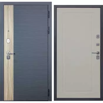 Дверь DIVA 76 2050x860 Правая Дуб Серая - Н10 Софт Шампань УТ-00083174