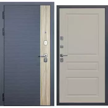 Дверь DIVA 76 2050x960 Левая Дуб Серая - Д13 Софт Шампань УТ-00083225