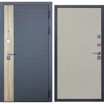 Дверь DIVA 76 2050x960 Правая Дуб Серая - Д11 Софт Шампань УТ-00083144