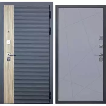 Дверь DIVA 76 2050x960 Правая Дуб Серая - Д11 Силк Маус УТ-00083140