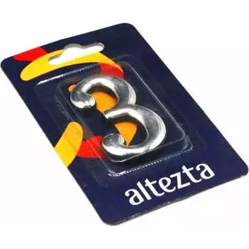 Дверная цифра Левша 3 ALTEZTA У4-9093.Х