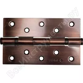 Дверная петля зубр эксперт 2 подшипника цвет старая медь ac с крепежом универсальная 125x75x2.5 мм 2 шт. 37601-125-6