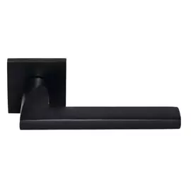 Дверная ручка MORELLI на квадратной розетке 6 мм, цвет - черный 9012700