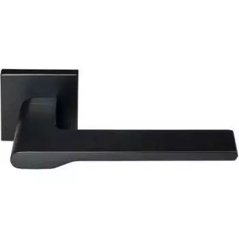 Дверная ручка MORELLI MH-53-S6 BL "Mercury" на квадратной розетке 6 мм, черная 9013356