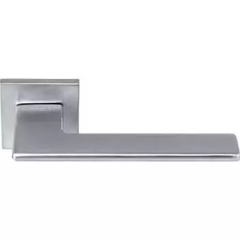 Дверная ручка MORELLI MH-51-S6 SC "Plateau" на квадратной розетке 6 мм, матовый хром 9013385