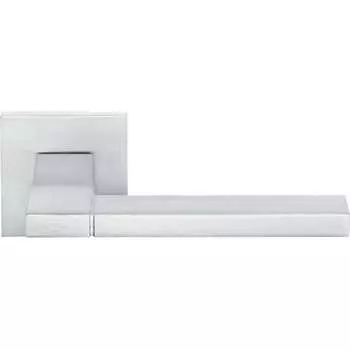 Дверная ручка MORELLI MH-47-S6 SSC "Ystad", на квадратной розетке 6 мм, цвет - суперматовый хром 9014420