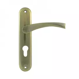 Дверная ручка на планке нора-м new 100-55 мм ст.бронза 16895