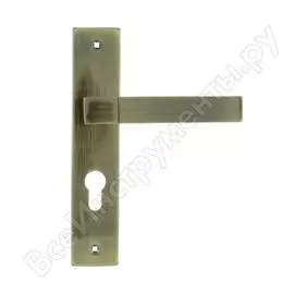 Дверная ручка на планке нора-м new 109-55 мм ст.бронза 16903