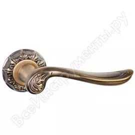 Дверная ручка renz глория, кофе rosso, декорат. розетка indh 61-10 rcf