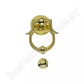 Дверной молоточек мсм g7 pb/sb полированная латунь/матовая латунь 00000000458
