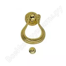 Дверной молоточек мсм g8 pb/sb полированная латунь/матовая латунь 00000000465