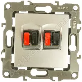 Двойная розетка аудио ЭРА 12-3112-03 Б0027463